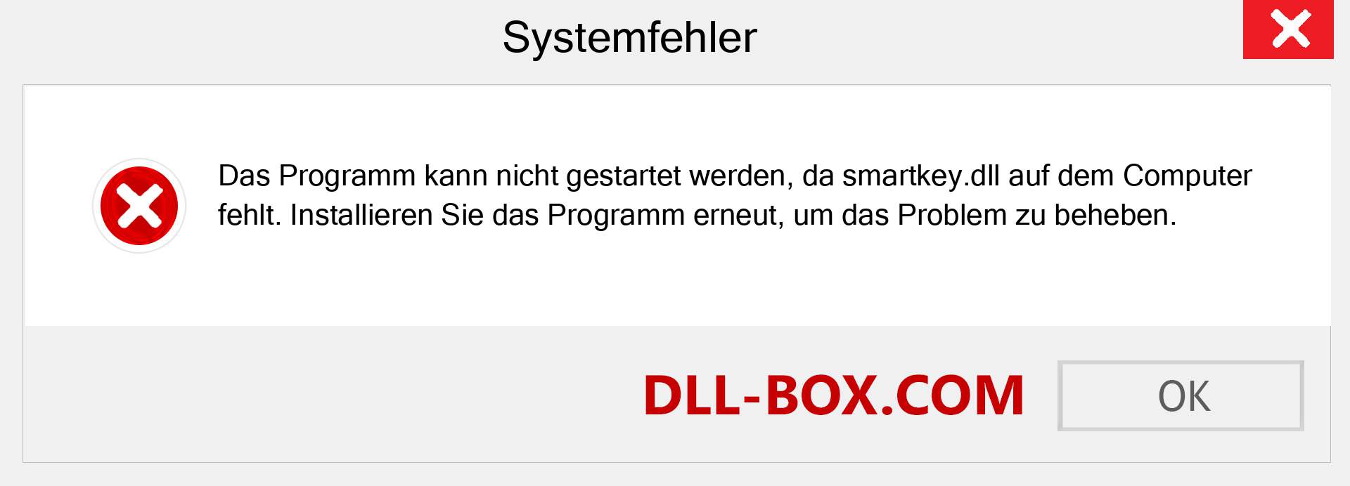 smartkey.dll-Datei fehlt?. Download für Windows 7, 8, 10 - Fix smartkey dll Missing Error unter Windows, Fotos, Bildern