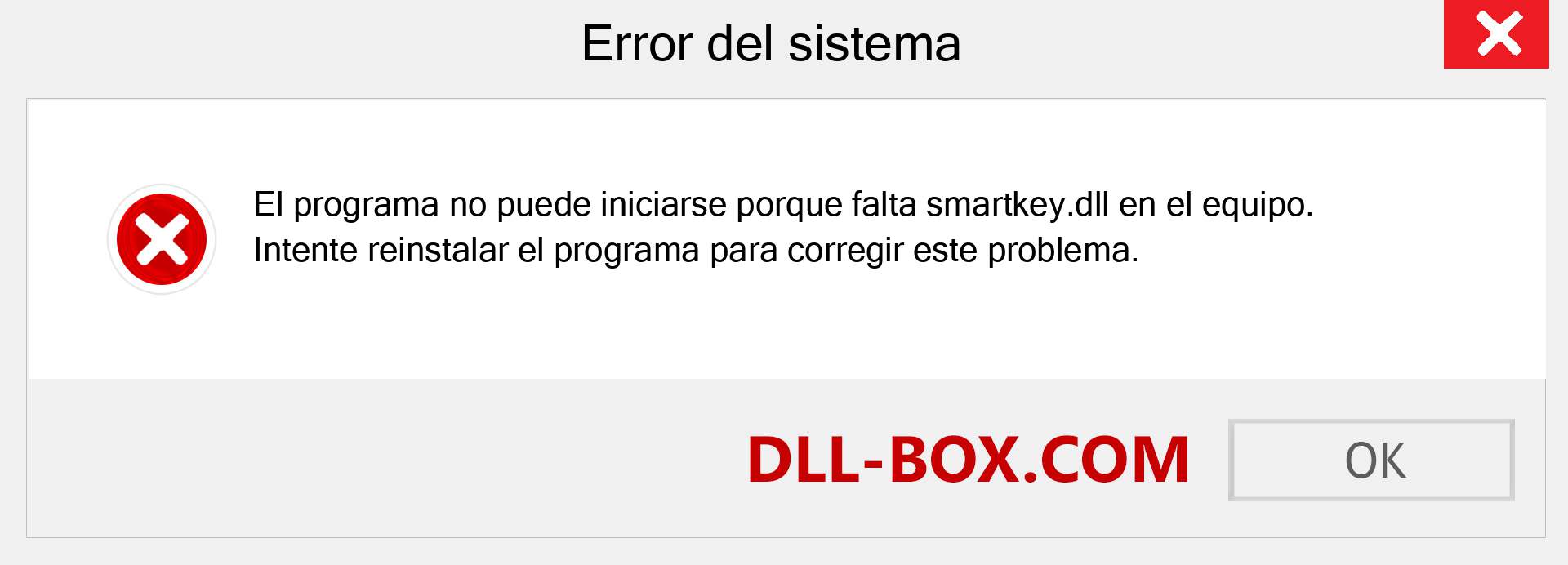 ¿Falta el archivo smartkey.dll ?. Descargar para Windows 7, 8, 10 - Corregir smartkey dll Missing Error en Windows, fotos, imágenes